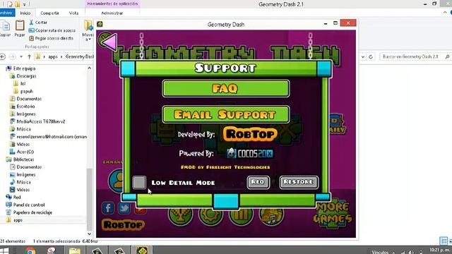 Geometry dash 2.1 solucion del problema [libExtensions.dll] y [Fingerdash] смотреть онлайн