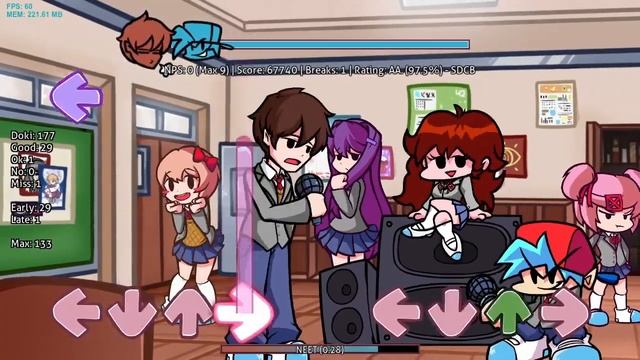 Friday Night Funkin|Doki Doki Takeover Plus|Jugando Todo El Mod|Con @carrox187 b) смотреть онлайн