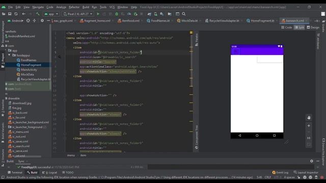 Food App UI Android Studio 2020 смотреть онлайн