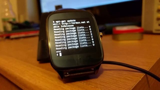 Termux running on an Android smartwatch смотреть онлайн