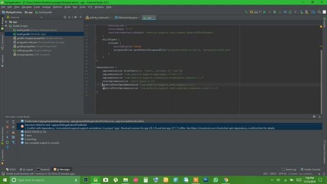 Resolved for app (26.0.0) and test app 27.1.1 Design editor is unavailable until a successful buil смотреть онлайн