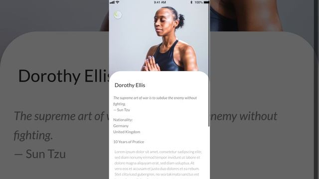 Lotus Yoga APP UI Design Mockup смотреть онлайн