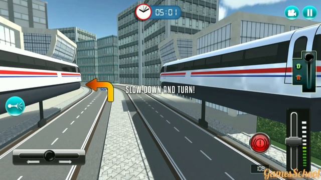 Gyroscope Modern Train Drive Simulator - Future Train Transport Game - Android Gameplay #2 смотреть онлайн