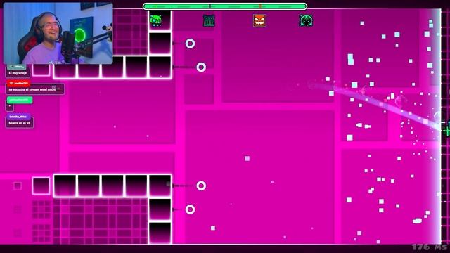 jugué GEOMETRY DASH pero con CHAT DE VOZ 🔊 смотреть онлайн