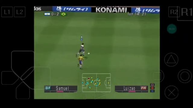 Winning Eleven 2002 PS1/PSX GAMEPLAY no CELULAR ANDROID! EMULADOR ePSXe! смотреть онлайн