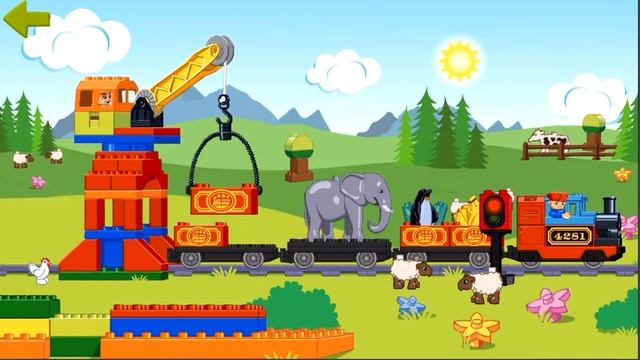 LEGO® DUPLO® Train Films! Cute and Fun Animations Lego Education Game for Toddlers and Preschoolers смотреть онлайн