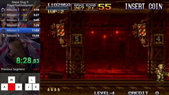 《Metal Slug X》speedrun 15:44 in level.4 смотреть онлайн