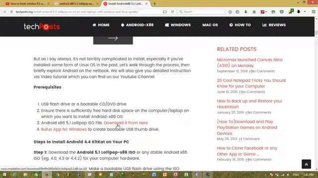 how to download android x86 5.1 lollipop os on computer របៀប donwload android 32 bit for computer смотреть онлайн