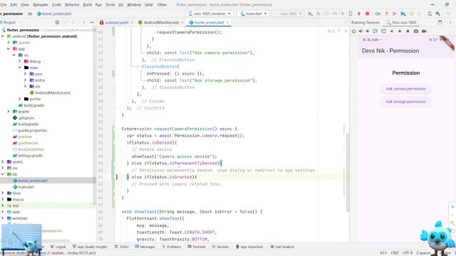 How to Handle Permission in Yours App? Flutter Permission Handler Package смотреть онлайн