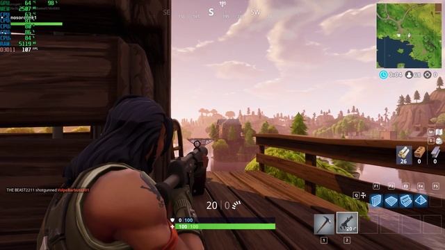 Fortnite - GTX 1060 | 1080p | 900p | 720p | FRAME-RATE TEST смотреть онлайн