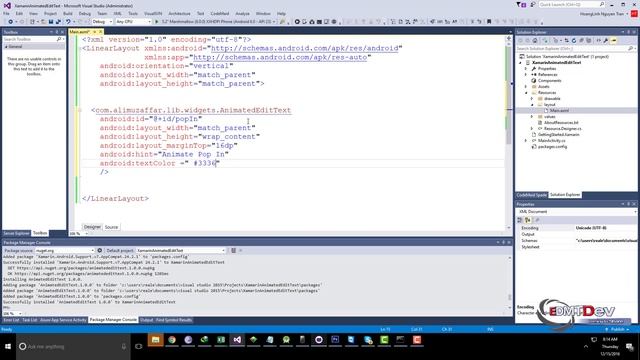 Xamarin Android Tutorial - Animated Edit Text смотреть онлайн