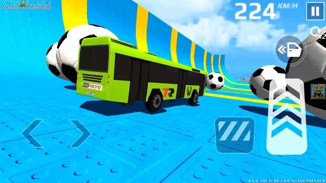 Impossible Bus Stunt Racing 2023 - Mega Ramp Driving Simulator 3D - Android GamePlay смотреть онлайн