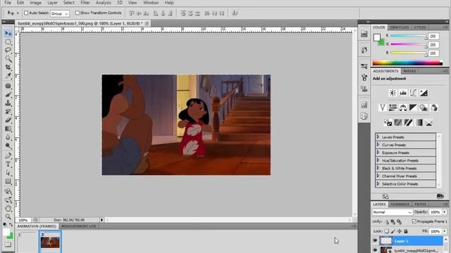 Adobe Photoshop Tutorial on how to do animation Lilo And Stitch смотреть онлайн