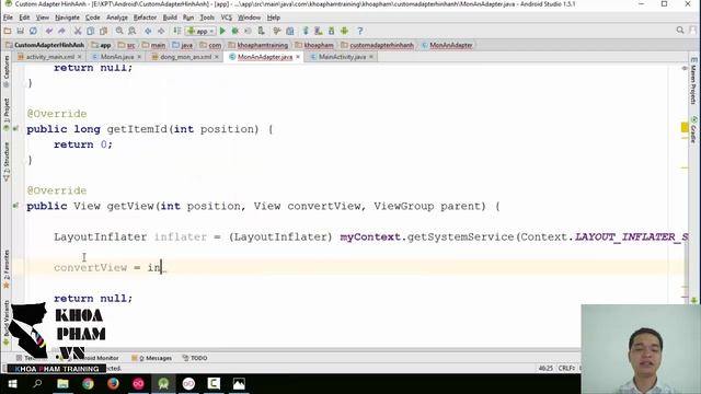 Lập trình Android: Listview Custom Adapter với hình ảnh - Phần 2 смотреть онлайн