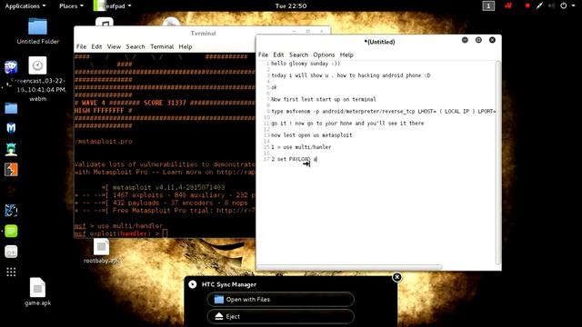 how to hacking android phone on with kali linux 2.0 смотреть онлайн