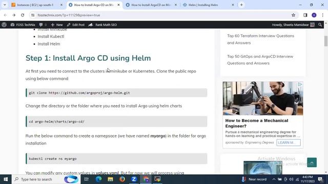 How to Install ArgoCD on Minikube using Helm | Deploy App on ArgoCD |ArgoCD Tutorial|GitOps Tutoria смотреть онлайн