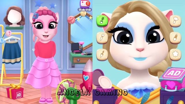 Mommy Long Legs Vs Frozen Of Elsa Vs My Talking Angela 2 😍/ Level 80 смотреть онлайн