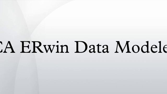 CA ERwin Data Modeler смотреть онлайн