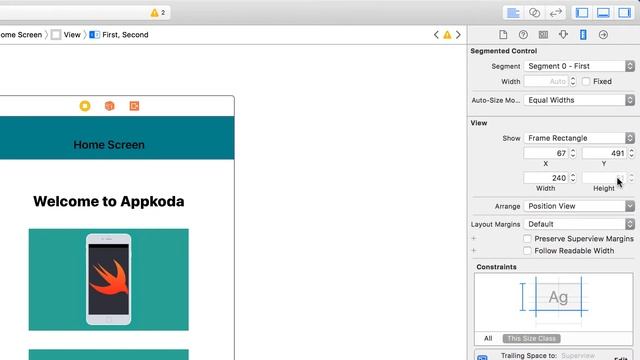 Change the height of controls by using layout constraint смотреть онлайн