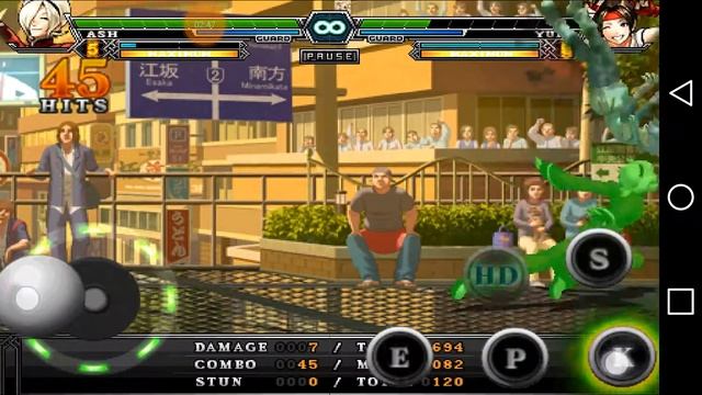 KING OF FIGHTERS ANDROID ash 100% best combos смотреть онлайн