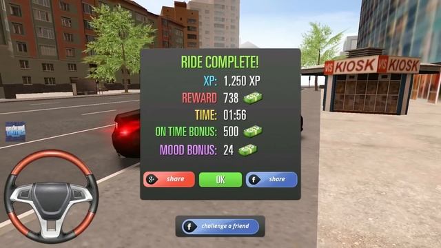 German Taxi Driving Simulator - Minibus Drive with Passengers - Android Gameplay смотреть онлайн