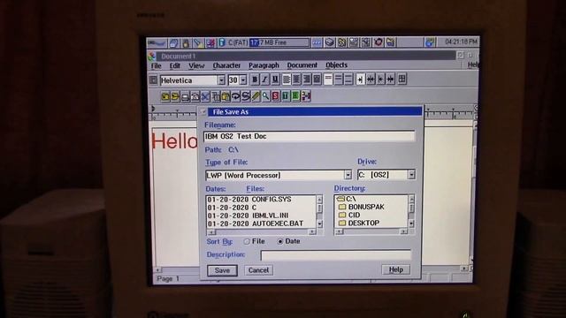 Experiencing IBM OS/2 Warp 4 смотреть онлайн
