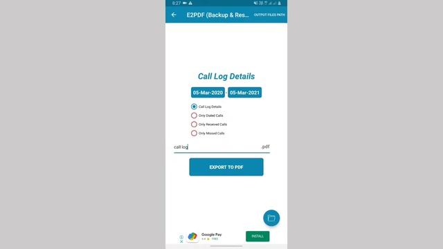 Review of E2PDF app for sms and call log to pdf || HOW TO GET ALL SMS AND CALL DETAILS || смотреть онлайн