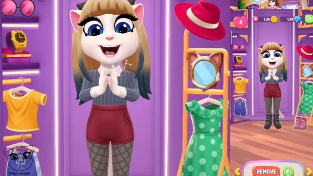 My Talking Angela 2 - New Update Gameplay | Angela Vs Junko Enoshima Danganronpa🐻🖤 смотреть онлайн