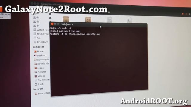 How to Root Galaxy Note 2 on Linux/Ubuntu! смотреть онлайн