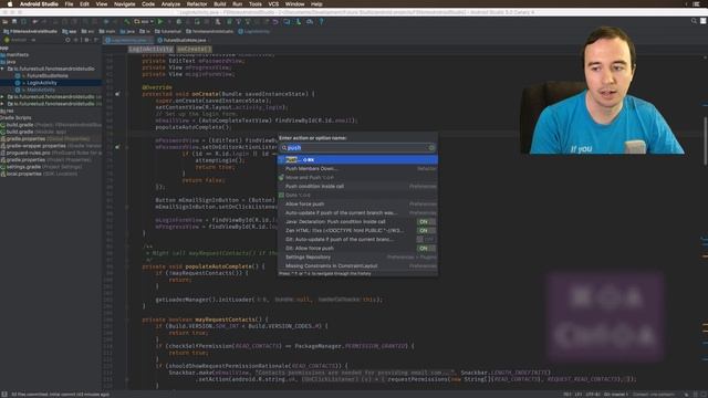 Find Action in Android Studio смотреть онлайн