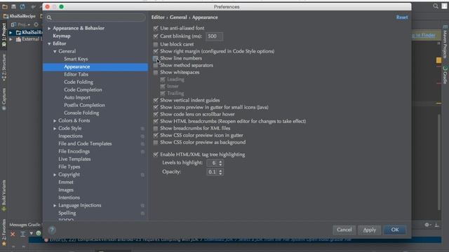 How to change Android Studio Font size and show line on editor смотреть онлайн