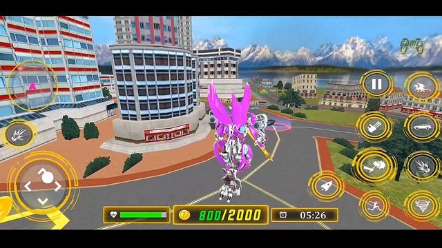 Police Car Robot Transform War: Dragon Car Robot - Android iOS Gameplay смотреть онлайн