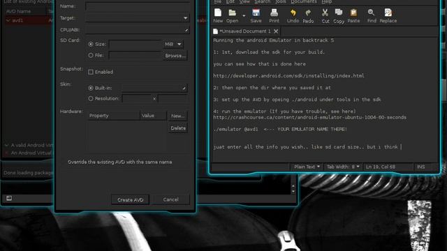 Running the Android Emulator in backtrack 5 r3 смотреть онлайн
