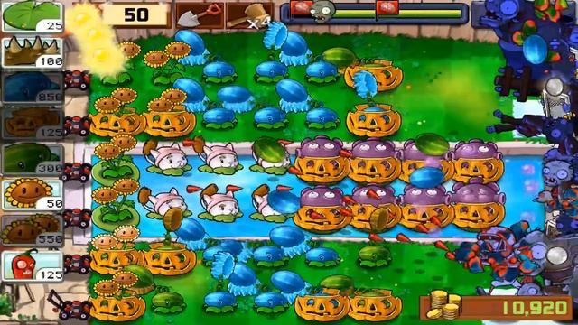 Plants vs. Zombies: Gameplay Walkthrough Part 33 - Survival Endless 16 Flags (iOS Android) смотреть онлайн