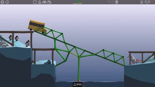Poly Bridge 3-7: Swing Back (Solution)