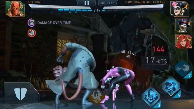 297k Hellboy vs 1.3 mil LOA team | HB | injustice 2 mobile | gameplay | arena | solo смотреть онлайн