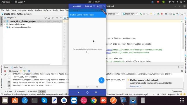 Flutter lecture-3(How to create Flutter Project using Android Studio) смотреть онлайн