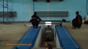 Установка и калибровка стенда развала схождения (сход-развала) 3D Техно Вектор 7 на яме