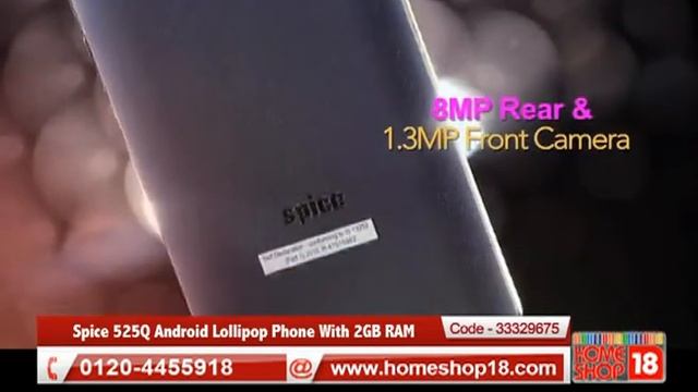 Homeshop18.com - Spice 525Q Android Lollipop Phone With 2GB RAM смотреть онлайн