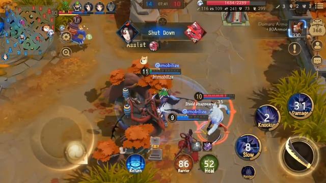 Onmyoji Arena 5v5: Karasu Tengu (Tank) Gameplay Android/iOS смотреть онлайн