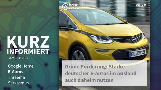 Kurz informiert vom 8.8.2017: Google Home E-Autos Threema Sarkasmus смотреть онлайн