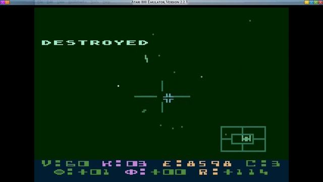 Star Raiders on Atari 800 emulation Gentoo Linux смотреть онлайн