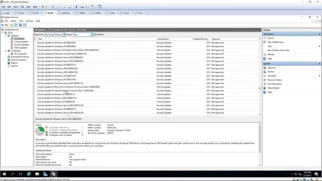 View and Sort by the desired of updates on the WSUS server смотреть онлайн