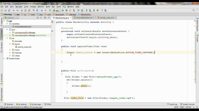Android Studio Tutorial - 69 - Capture Video смотреть онлайн