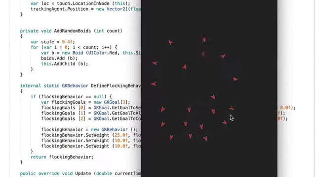 Flocking in GameplayKit with Xamarin.iOS 2 смотреть онлайн