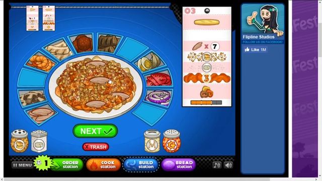 Papa's Pastaria by Flipline Studios : Day 67 game-play (720pHD) смотреть онлайн