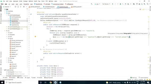 Build a online Quiz app (part-3) with android studio free source code | MakeEasy смотреть онлайн