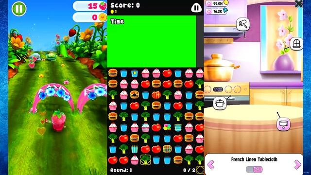 My Talking Angela Vs Pou Vs Strawberry Shortcake: Berry Rush || Android Gameplay HD смотреть онлайн