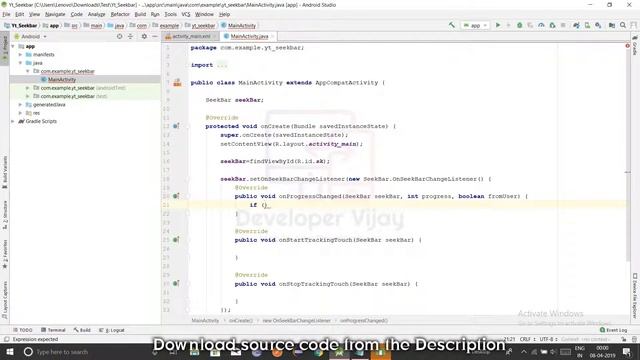 6. Working with Seekbar смотреть онлайн