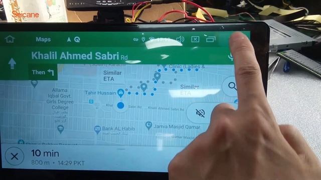 The Google Map Test of Seicane Car GPS Navigation System смотреть онлайн